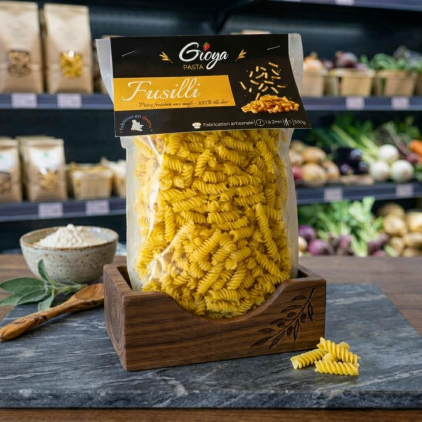 Pâtes fraîches Gioya - Fusilli - 500g