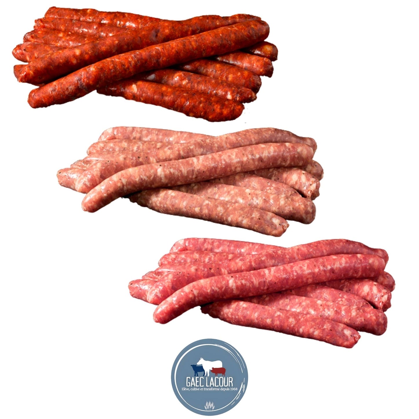 Caissette - Merguez/Chipolata/Chipolata aux Herbes - 5kg
