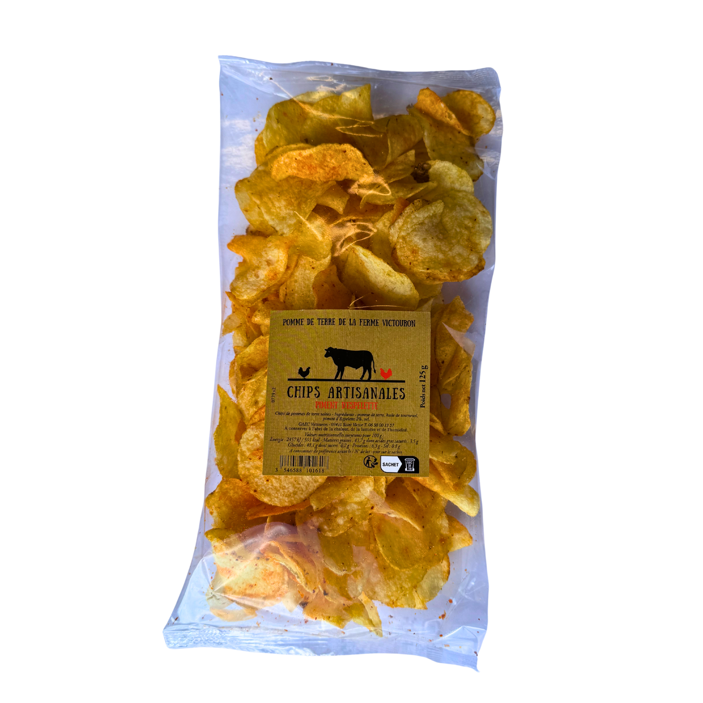 Chips Artisanales Piment D'Espelette - 125g