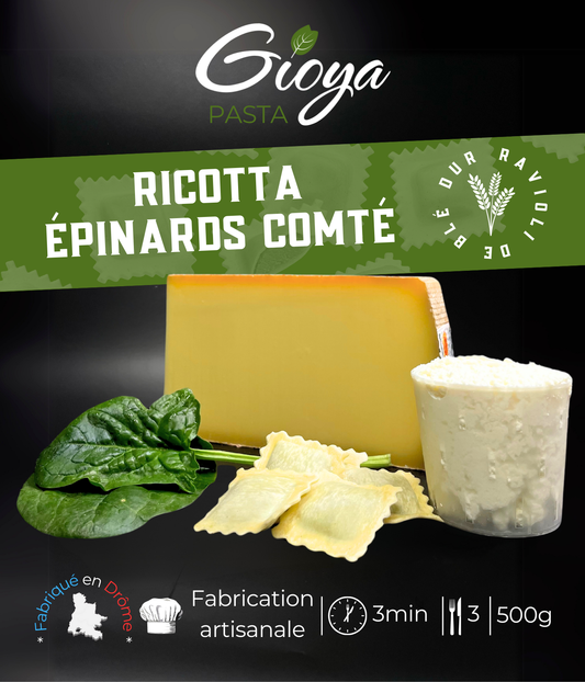Raviolis Ricotta Epinards Comté - 500g