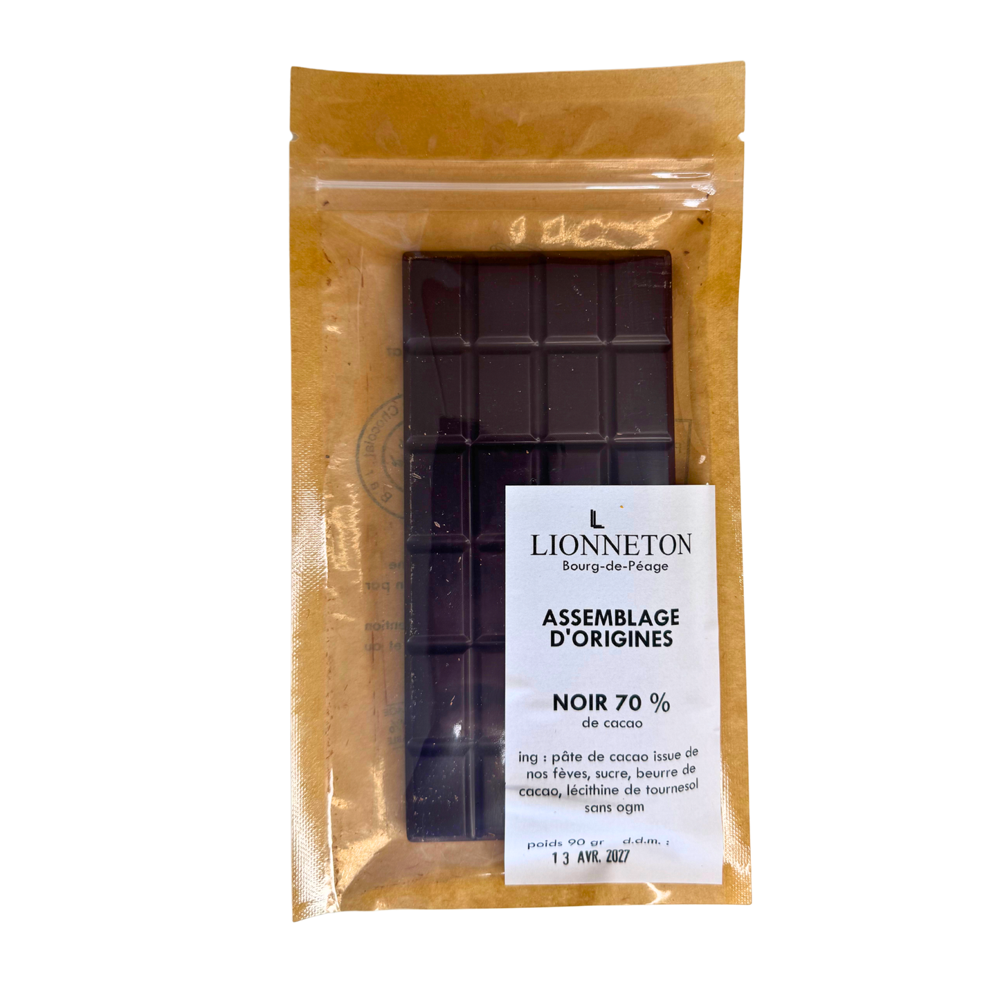 Tablette - Chocolat noir 70% - 90g