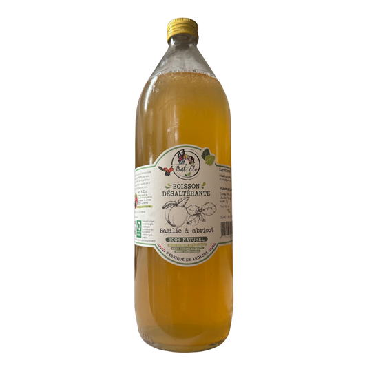 Boisson Désaltérante - Basilic & abricot - 1L