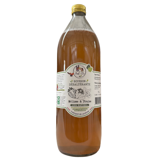 Boisson Désaltérante - Mélisse & Fraise - 1L