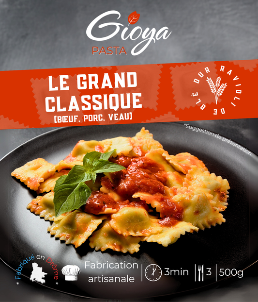 Raviolis Gioya Grand Classique - Bœuf, veau & porc - 500g