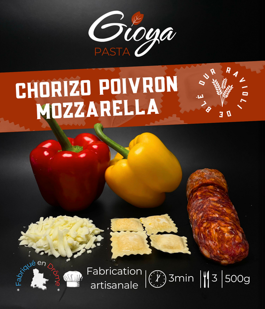 Raviolis Chorizo, Poivron & Mozzarella - 500g