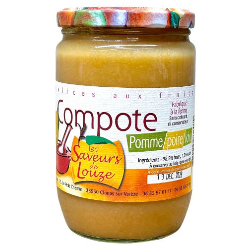 Compote Pomme / Poire / Kiwi - 660g